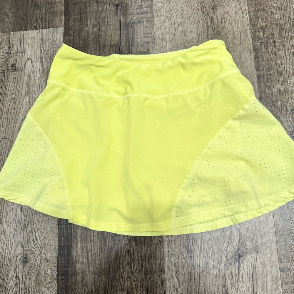 Vibrant Yellow Skater Skirt
